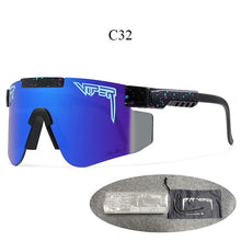 Load image into Gallery viewer, PIT VIPER BRAND Designer Sunglasses Men UV400 Eyewear Double Legs Male Wide Sun Glasses Fishing Goggles Women Retro Vintage