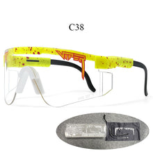 Load image into Gallery viewer, PIT VIPER BRAND Designer Sunglasses Men UV400 Eyewear Double Legs Male Wide Sun Glasses Fishing Goggles Women Retro Vintage