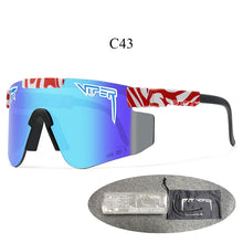 Load image into Gallery viewer, PIT VIPER BRAND Designer Sunglasses Men UV400 Eyewear Double Legs Male Wide Sun Glasses Fishing Goggles Women Retro Vintage