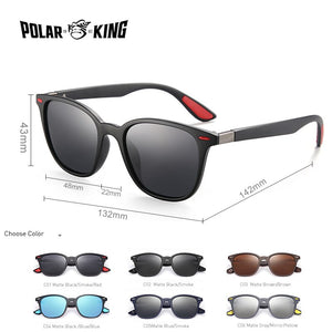 POLARKING Brand Designer Polarized Men's Sunglasses Oval Driving Sun Glasses Fishing Travel Eyewear Plastic Glasses UV400 oculos