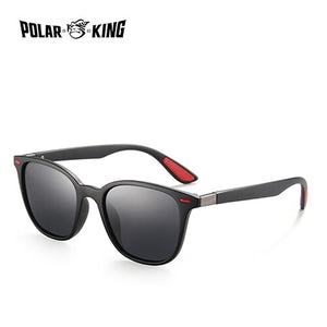 POLARKING Brand Designer Polarized Men's Sunglasses Oval Driving Sun Glasses Fishing Travel Eyewear Plastic Glasses UV400 oculos