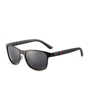 POLARKING Brand Metal Designer Polarized Sunglasses For Driving Men Oculos Square Sun Glasses For Men's Travel Eyewear