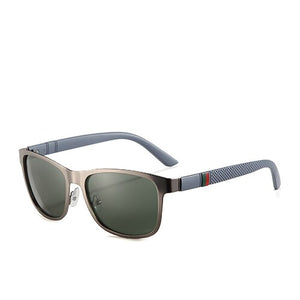POLARKING Brand Metal Designer Polarized Sunglasses For Driving Men Oculos Square Sun Glasses For Men's Travel Eyewear
