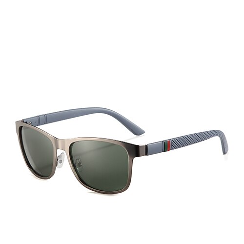 POLARKING Brand Metal Designer Polarized Sunglasses For Driving Men Oculos Square Sun Glasses For Men's Travel Eyewear