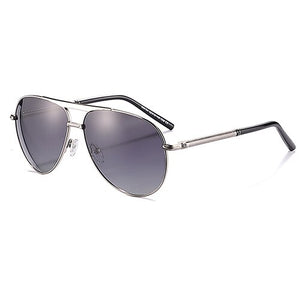 POLARKING Brand Retro Metal Polarized Sunglasses For Men Driving Gradient Sun Glasses For Traveling Fishing Eyewear