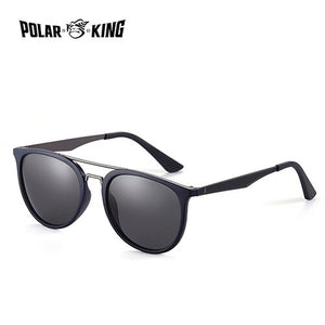 POLARKING Brand Retro Polarized Sunglasses For Men Driving Double Bridge Glasses Male TR90 Fishing Eyewear Gafas Oculos de sol