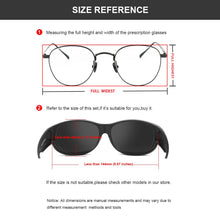 Carica l&#39;immagine nel visualizzatore di Gallery, POLARSNOW Brand Oval Sunglasses Polarized Glasses Fit Over Prescription Glasses UV400 Shades that Cover Myopia Optical Eyewear
