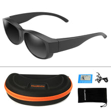 Carica l&#39;immagine nel visualizzatore di Gallery, POLARSNOW Brand Oval Sunglasses Polarized Glasses Fit Over Prescription Glasses UV400 Shades that Cover Myopia Optical Eyewear