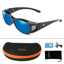Load image into Gallery viewer, POLARSNOW Unisex Wraparound Prescription Glasses Polarized Sunglasses Men Women Fit Over Glasses Eyewear for Fishing Outdoor