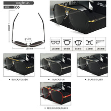 Load image into Gallery viewer, POLICE High End Brand Sunglasses Classic Polarized Glasses Brand Designer Men Driving Retro SunGlass UV400 P758
