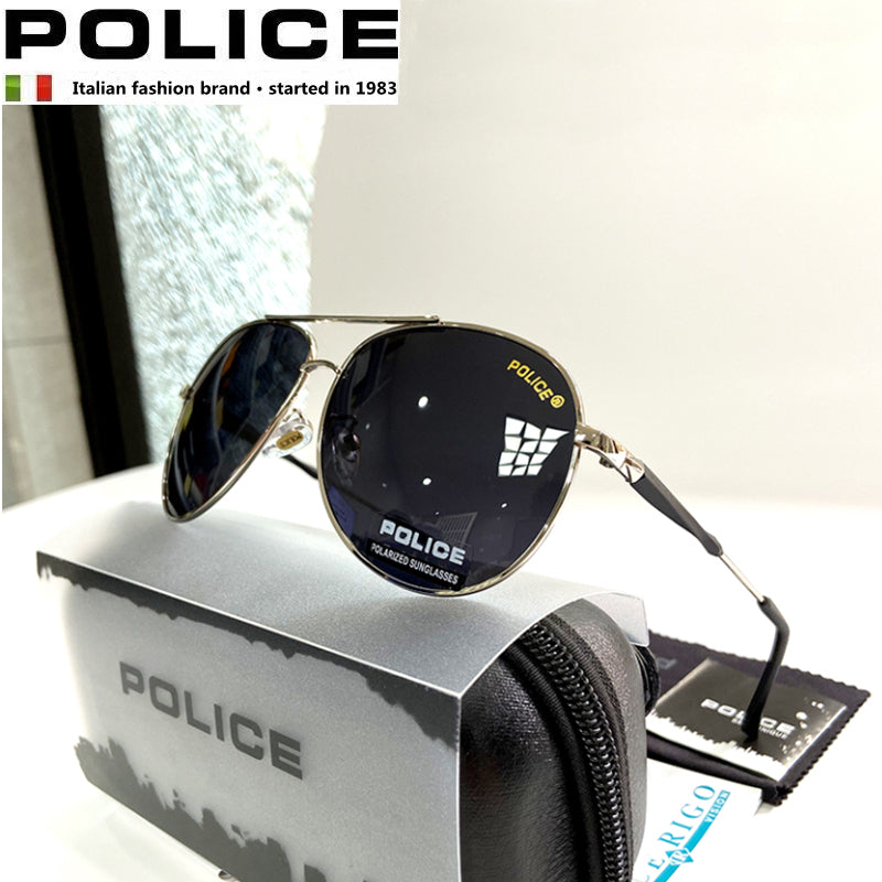 POLICE Brand P178 Sunglasses Man Pilot Polarized Lenses Sun Glass UV40 –  Cinily