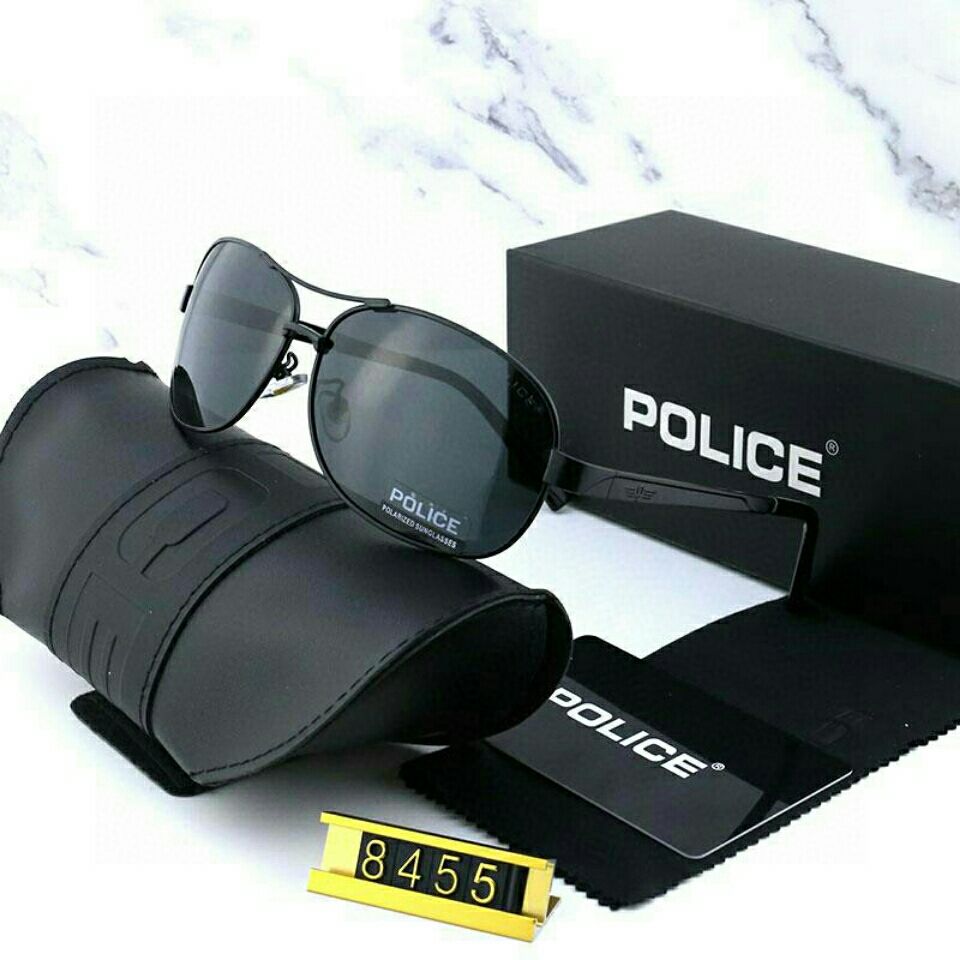 POLICE  brand 2023 Aviation Sunglasses Retro Men Polarized Brand Design Eyewear Male Driving UV400 Anti-glare Glasses