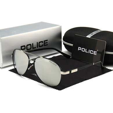 POLICE P618 Pilot Sunglasses Men's Classic Polarized Lens Brand Designer Men Driving Retro Sun Glass UV400 Occhiali Da Sole