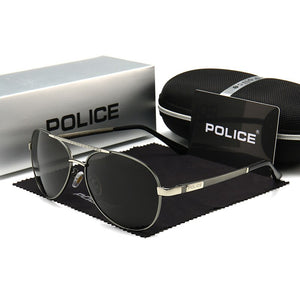 POLICE P618 Pilot Sunglasses Men's Classic Polarized Lens Brand Designer Men Driving Retro Sun Glass UV400 Occhiali Da Sole