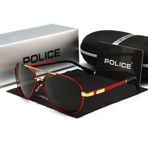 POLICE P618 Pilot Sunglasses Men's Classic Polarized Lens Brand Designer Men Driving Retro Sun Glass UV400 Occhiali Da Sole