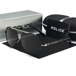 POLICE P758 Men's Sunglasses Classic Polarized Glasses Brand Designer Men Driving Retro Sun Glass UV400 Occhiali Da Sole 2023