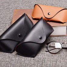 Load image into Gallery viewer, PU Leather Glasses Case Cover Sunglasses Glasses Holder Box Eyeglasses Solid Storage Box Light PU Sunglasses Pouch Bag