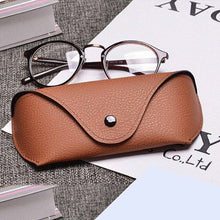 Load image into Gallery viewer, PU Leather Glasses Case Cover Sunglasses Glasses Holder Box Eyeglasses Solid Storage Box Light PU Sunglasses Pouch Bag