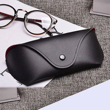 Load image into Gallery viewer, PU Leather Glasses Case Cover Sunglasses Glasses Holder Box Eyeglasses Solid Storage Box Light PU Sunglasses Pouch Bag
