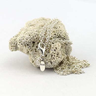 Collana in argento al 100% Gioielli in argento sterling 925 Collana fai da te da donna adatta per perline e ciondoli Gioielli di moda 