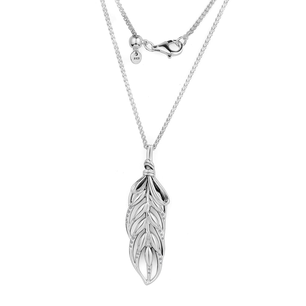 Floating Grains Necklace & Pendant 925 Sterling Silver Jewelry Making Necklace For Women Fit For Beads Fashion
