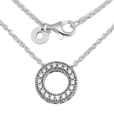 Hearts Necklace & Pendant Chain 925 Sterling Silver Jewelry Women DIY Necklace Fit For Beads Fashion Jewelry