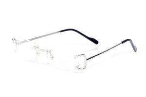 Pawes Glasses Frame Men Sunglasses Gold Rimless Eyeglasses for Man Anti Reflective Clear Lens  Prescription Spectacles 9801