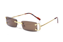 Carica l&#39;immagine nel visualizzatore di Gallery, Pawes Glasses Frame Men Sunglasses Gold Rimless Eyeglasses for Man Anti Reflective Clear Lens  Prescription Spectacles 9801