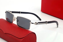 Carica l&#39;immagine nel visualizzatore di Gallery, Pawes Natural Wood Square Clear Glasses Men Women Full Rimless Eyeglasses Frame for Men Reading Optical Oculos Glasses