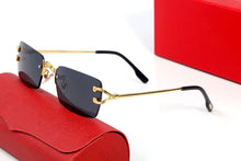 Load image into Gallery viewer, Pawes Glasses Frame Men Sunglasses Gold Rimless Eyeglasses for Anti Reflective Clear Lens  Prescription Spectacles 85891