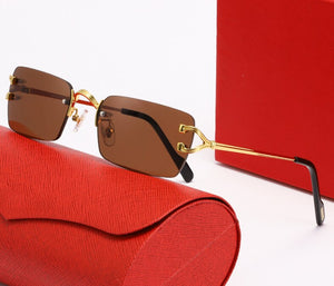 Pawes Glasses Frame Men Sunglasses Gold Rimless Eyeglasses for Anti Reflective Clear Lens  Prescription Spectacles 85891
