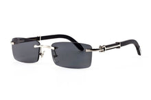 Load image into Gallery viewer, Pawes  Men&#39;s Rimless Glasses Frame Wood Frame Square sunglasses Men Optical Myopia Clear  Spectacles Frames 58777