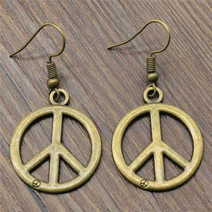 Peace Symb Drop Earrings Fashion Peace Symb Dangle Earrings Peace Symb Earrings For Women Dropshipping