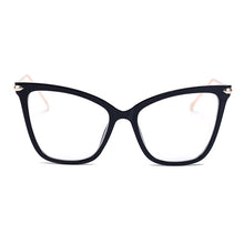 Load image into Gallery viewer, Peekaboo Black sexy eyewear cat eye designer brand  big eye glasses cat eye frames for women female gold