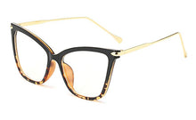 Load image into Gallery viewer, Peekaboo Black sexy eyewear cat eye designer brand  big eye glasses cat eye frames for women female gold