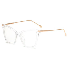 Load image into Gallery viewer, Peekaboo Black sexy eyewear cat eye designer brand  big eye glasses cat eye frames for women female gold