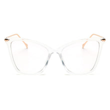 Load image into Gallery viewer, Peekaboo Black sexy eyewear cat eye designer brand  big eye glasses cat eye frames for women female gold