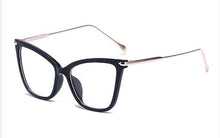 Load image into Gallery viewer, Peekaboo Black sexy eyewear cat eye designer brand  big eye glasses cat eye frames for women female gold