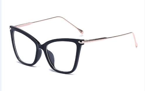 Peekaboo Black sexy eyewear cat eye designer brand  big eye glasses cat eye frames for women female gold