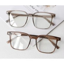 Load image into Gallery viewer, Peekaboo TR90 spectacle frames women clear lens male square eyeglasses for men brown grey female accessories ultralight