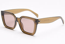 Load image into Gallery viewer, Peekaboo TR90 frame polarized sunglasses women square leopard brown 2023 square glasses for men female summer uv400