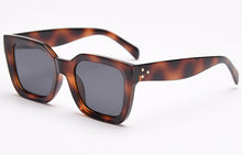 Load image into Gallery viewer, Peekaboo TR90 frame polarized sunglasses women square leopard brown 2023 square glasses for men female summer uv400