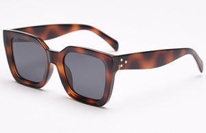 Peekaboo TR90 frame polarized sunglasses women square leopard brown 2023 square glasses for men female summer uv400