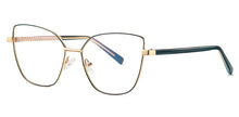Load image into Gallery viewer, Peekaboo anti blue light cat eye glasses frame women vintage metal gold pink female prescription glasses for computer clear lens