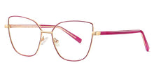 Load image into Gallery viewer, Peekaboo anti blue light cat eye glasses frame women vintage metal gold pink female prescription glasses for computer clear lens