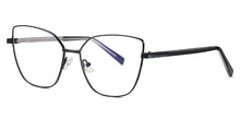 Load image into Gallery viewer, Peekaboo anti blue light cat eye glasses frame women vintage metal gold pink female prescription glasses for computer clear lens