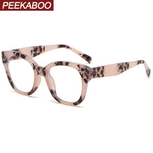 Load image into Gallery viewer, Peekaboo anti blue light glasses optical women retro style clear square glasses frame for men female accessories for computer