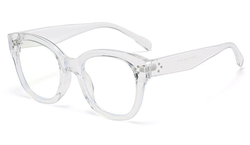 Peekaboo anti blue light glasses optical women retro style clear square glasses frame for men female accessories for computer