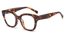 Load image into Gallery viewer, Peekaboo anti blue light glasses optical women retro style clear square glasses frame for men female accessories for computer