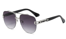 Load image into Gallery viewer, Peekaboo big frame sunglasses rimless uv400 male 2023 half frame men eyewear woman metal brown blue gradient lens